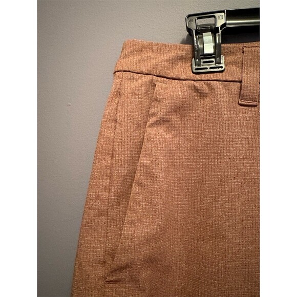 lululemon Commission Chino Shorts Men's Size 34 Brown Check Golf Casual - Picture 2 of 10